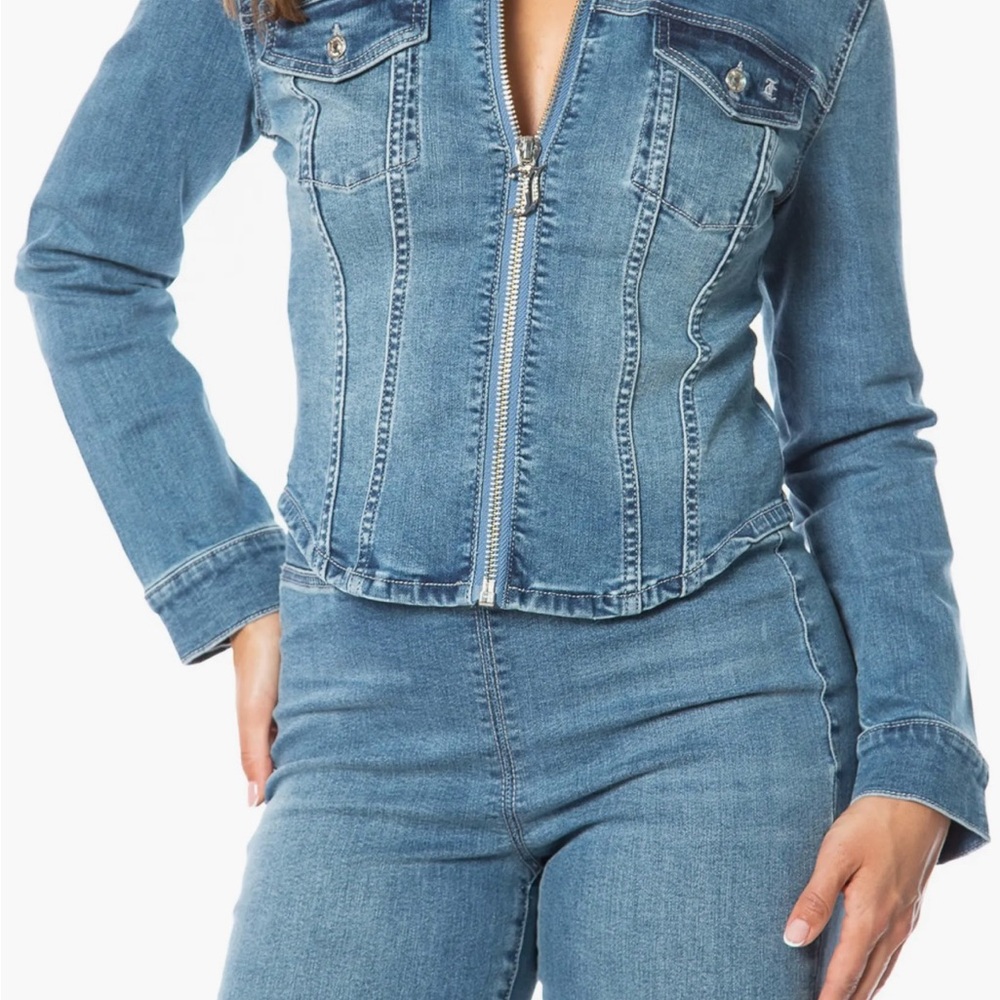 Juicy Couture Corset Trucker Jacket